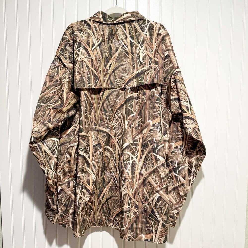 Drake Waterfowl Systems Shirt Camo Magnattach Fishing Vented Pocket NEW Mens 3X - Picture 6 of 7